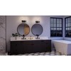 Urban Ambiance Luxury Contemporary Bath Light 11.5''H x 12.5''W,  Midnight Black Finish,  Parkes Collection, UHP4229 - 2 of 4