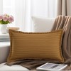 REGALWOVEN Solid Striped Soft Cozy Decorative Throw Pillow Covers for Sofa Home Decor 2 Pcs - 2 of 4