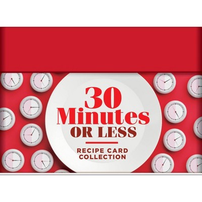 30 Minutes or Less Recipe Card Collection Tin - by  Publications International Ltd (Hardcover)