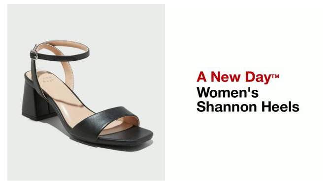 Women's Shannon Heels with Memory Foam Insole - A New Day™, 2 of 6, play video