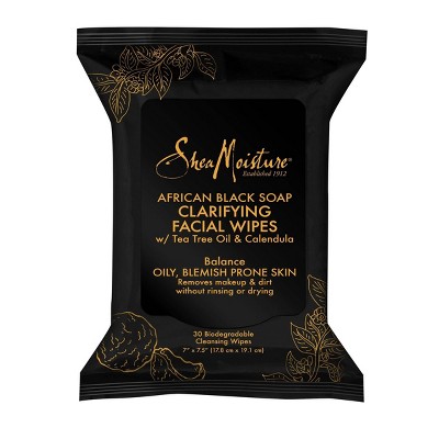 SheaMoisture African Black Soap Clarifying Facial Wipes - 30ct