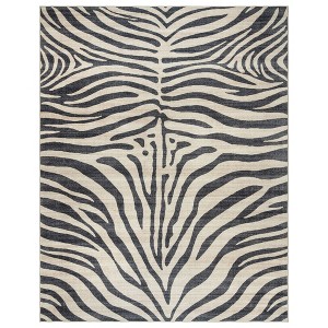 Crystal Print Animal Print Modern Casual Livingroom Dining Bedroom Flat Pile Easy Care Indoor Area Rug - 1 of 4