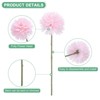 Unique Bargains Plastic Silk Durable Artificial Chrysanthemum Ball Flowers 11" - 2 of 4
