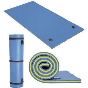Lily Pad Floating Water Mat for Pool & Lake - 8 to12ft, 3-Layer Tear-Resistant XPE Foam, Supports Multiple Adults & Kids - 1 of 4