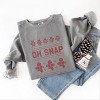 Simply Sage Market Ugly Sweater Oh Snap Garment Dyed Sweatshirt - 3 of 4