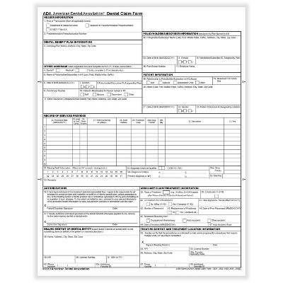 ComplyRight Dental Claims 100/Pack (1900100)