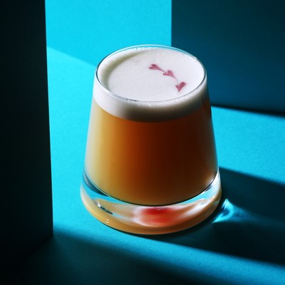 Viski Burke Lead-Free Crystal Tapered Whiskey Glasses, Set of 2