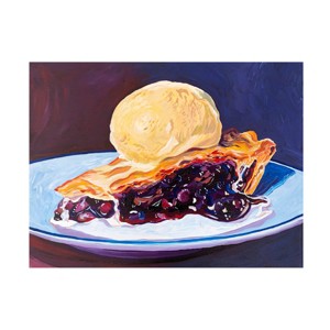 Canvas Wall Art - Key and Sea 'Blueberry Pie' Wall Art for Living Room, Bedroom, or Office Décor by Trademark Fine Art - 1 of 4