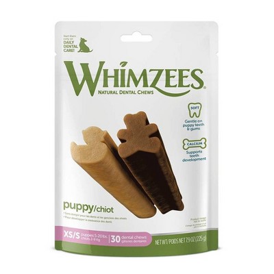 WHIMZEES Puppy Daily Bag Extra Small Dental Dog Treats - 7.9oz