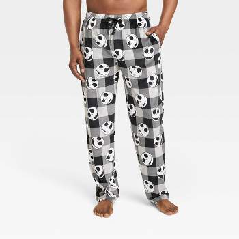Men's Disney The Nightmare Before Christmas Velour Pajama Pants - Black