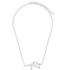 SHINE by Sterling Forever Delicate CZ Constellation Pendant Necklace Silver Virgo - 2 of 4