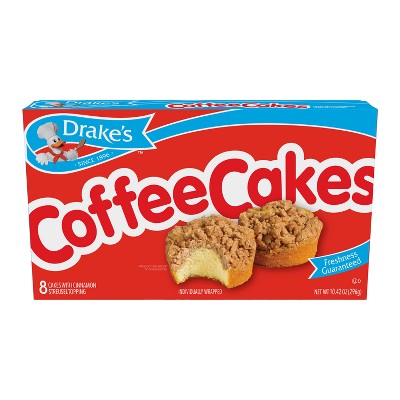 Drake's Coffee Cakes with Cinnamon Streusel Topping - 10.42oz/8ct