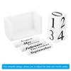 Unique Bargains Vintage Wood Block Reusable Display Desk Calendar 1 Pc - 4 of 4