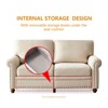 NicBex 59.5 Inch Linen Storage Loveseat Sofa,2-Seat Upholstered Sofa for Living Room,Small Space,Office,Apartment - 3 of 4