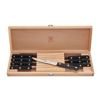 ZWILLING TWIN Gourmet Classic 8-pc Steak Knife Set with Wood Case