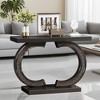 MAYEERTY 39" Console Table, Modern Mirrored Sofa Table Hallway Table - 3 of 4