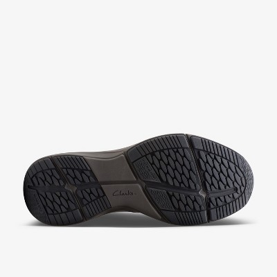 Clarks Mens Wave 2.0 Edge Black Leather Sneakers 10.5 Medium — фото 3