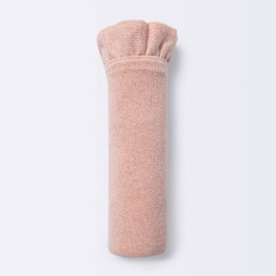 Image of Coral with Ruffle Trim Baby Sweater Blanket - Cloud Island™ Coral Orange