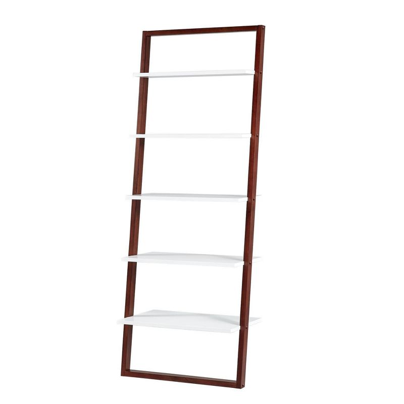 Phyliss White Metal Leaning Ladder Shelves - Inspire Q, 1 of 10