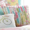 Vintage Rose Ruffled Decorative Pillow - Levtex Home - 2 of 3