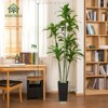 7FT Dracaena Draco Artificial Dragon Tree Realistic Dracaena Fragrans Faux Tree with Black Pot for Home Office Indoor Outdoor Decor - 2 of 4