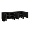 TiramisuBest Cream TV Stand with Arched Doors and Drawers for TVs up to 75 Inch Minimalist Media Console Rebound Device Iron Round Legs - 4 of 4