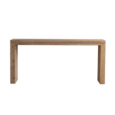 Vynxaria Console Table with Solid Wood for Living Room, Long Sofa Table Behind Couch, Retro Narrow Entryway Table for Hallway Foyer