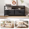 55 Inch TV Stand for Living Room, Media Console Featuring Open Shelf, Television Chest with Storage for Bedroom - 2 of 4