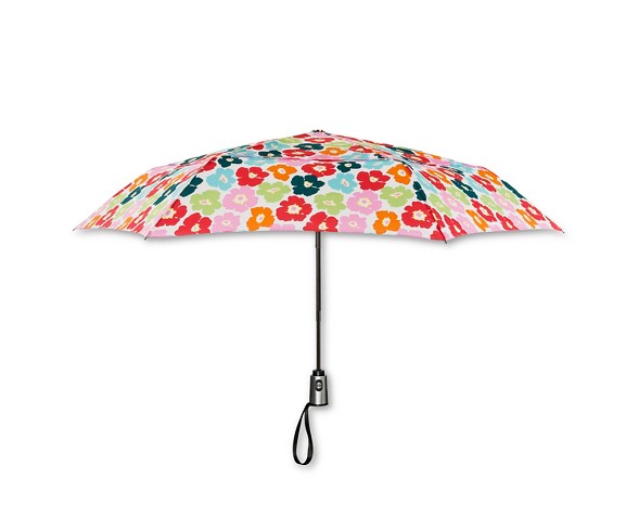 ShedRain Auto Open/Close Air Vent Compact Umbrella  - Multicolor Floral