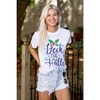 Christmas Deck The Halls Snowflakes Graphic T Shirt Men or Women Brisco Brands - 4 of 4