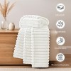 Cozy Soft Striped Fleece Blankets Decorative Plush Luxury Ribbed Warm Blanket for Couch, Sofa, Chair & Bed  - Lux Decor Collection - 3 of 4