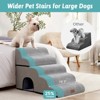 Wide Dog Stairs with Tunnel / 5-Step Foam Pet Ramp - 3 of 4