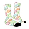 Donuts Pattern Women Printed Crew Socks Funny Funky Socks Soft Polyester Novelty Gifts for Artists Men - 3 of 4