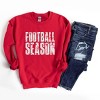 Football Season Block Distressed - Women's Graphic Sweatshirt - 2 of 4