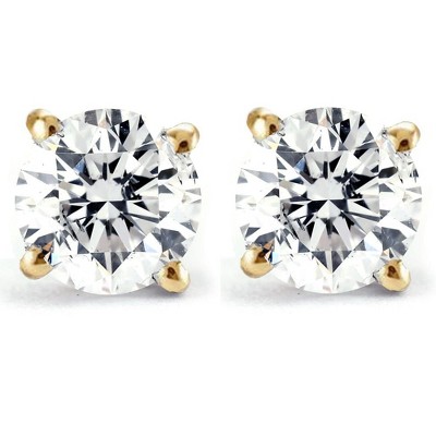Pompeii3 1/3 Ct TDW Diamond Studs Available in 14k White or Yellow Gold