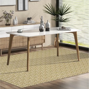 TROPOW Area Rug for Dining Machine Washable Non-Slip Low Pile Carpet Modern Boho Ultra Soft Large Rugs No-Shedding Easy-Clean Contemporary Area Rug - 1 of 4