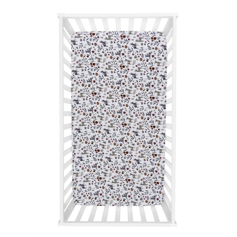 Trend Lab 100% Cotton Flannel Fitted Sheet - Scandi Folklore, 3 of 5
