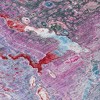 Sky Blue And Purple Abstract Washable Indoor Outdoor Area Rug - 4 of 4