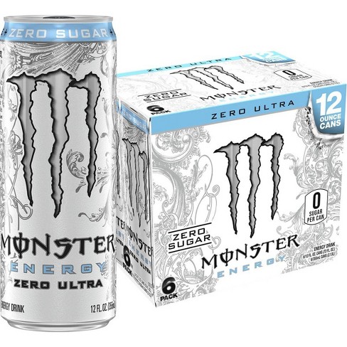 Monster Energy Zero Ultra Energy Drink - 6pk/12 Fl Oz Cans : Target