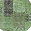 Green And Olive Green Patchwork Washable Indoor Outdoor Area Rug - 4 of 4