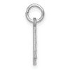 Black Bow Jewelry 14k White Gold, Varsity Collection, Small D/C Pendant, Number 4 - 2 of 4