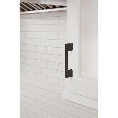 Oil Rubbed Bronze Modern Cabinet Pulls with Mounting Hardware, 10 Pack