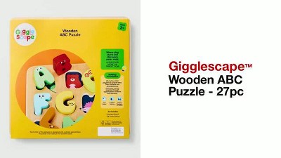 Wooden ABC Puzzle - 27pc - Gigglescape™: Educational Focus on
