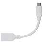 Monoprice USB C to USB A Female 3.1 Gen 1 Extension Cable - 0.5 Feet - White | Fast Charging, 5Gbps, 3A, 30AWG, Type C - Essentials Series - 4 of 4