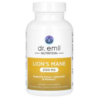 Dr. Emil Nutrition Lion's Mane, 2,100 mg, 90 Vegetable Capsules (700 mg per Capsule)