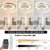 HUMHOLD 24 Inch Smart Ceiling Fan with Lights and Remote/APP Control - 2 of 4