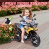 12V BMW Kids Motorcycle Ride-On Toy, Licensed with Dual Motor, Spring Suspension, High/Low Speed, Music, LED Lights - 3 of 4