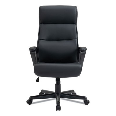 Alera Oxnam High-Back Swivel Task Chair in Black Fabric