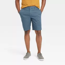 Men's 9" Slim Fit Chino Shorts - Goodfellow & Co™ Blue 42