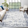 Washable Vintage Rug Non Slip Low Pile Rug Soft Throw Floor Cover Floral Foldable Indoor Carpet for Living Room Bedroom Playroom Nursery - 2 of 4